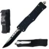 8.25" Black Tracker OTF Dual Action Automatic Pocket Knife -CUTLERY WHOLESALER Sales 112MBKCP20 20Copy