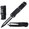 9" Black Piranha OTF Dual Action Automatic Pocket Knife -CUTLERY WHOLESALER Sales 113LBKDP20 20Copy