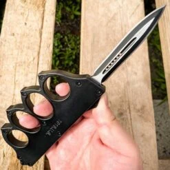 US 1918 Trench Knuckle OTF Tactical Knife -CUTLERY WHOLESALER Sales 157DP 2