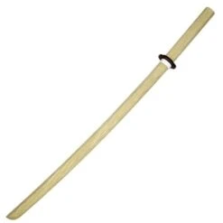 Samurai Wooden Training Sword 40 Inches Bokken Natural White Wood