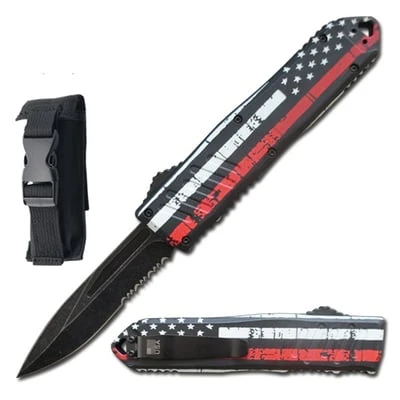 9" American Flag OTF Dual Action Automatic Knife 3 9" American Flag OTF Dual Action Automatic Knife