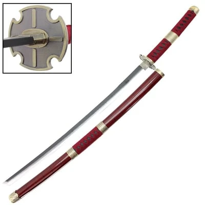 Zoro Wado Ichimonji Anime Wooden Cosplay Sword Weapon 3 Zoro Wado Ichimonji Anime Wooden Cosplay Sword Weapon