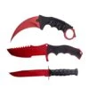 3 Pc Combo CSGO Red Tactical Fixed Blade Knife Set - Karambit, Huntsman, Combat Knife 2 3 Pc Combo CSGO Red Tactical Fixed Blade Knife Set - Karambit, Huntsman, Combat Knife -CUTLERY WHOLESALER Sales 20 099RD3 1
