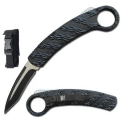 Chained Tactical Auto Karambit Dual Action OTF Knife