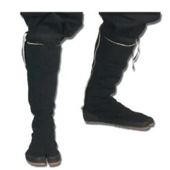 Black Ninja Tabi Boots - Size 9
