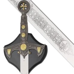 Medieval Century Templar Knight Crusader Sword With Wall Plaque -CUTLERY WHOLESALER Sales 2D1 SI16904 3