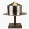 Medieval Silver Kettle Hat Helmet Warrior Costume With Display Stand -CUTLERY WHOLESALER Sales 3L2H40691