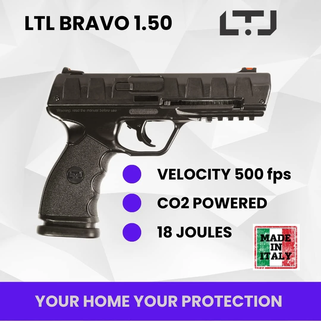 Bravo 1.50 .50 Cal Self Defense Pepper Air Pistol Paintball Gun Marker Weapon 4 Bravo 1.50 .50 Cal Self Defense Pepper Air Pistol Paintball Gun Marker Weapon - Image 2