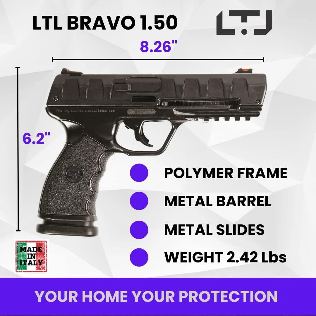 Bravo 1.50 .50 Cal Self Defense Pepper Air Pistol Paintball Gun Marker Weapon 6 Bravo 1.50 .50 Cal Self Defense Pepper Air Pistol Paintball Gun Marker Weapon - Image 4