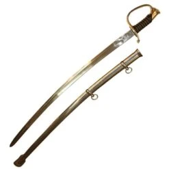 Light Cavalry Saber 40" Carbon Steel Blade Replica Sword