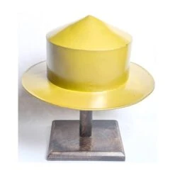 Medieval Kettle Hat Helmet Warrior Costume With Display Stand