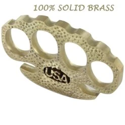 USA Initial 100% Pure Brass Knuckle Paper Weight Accessory 8 USA Initial 100% Pure Brass Knuckle Paper Weight Accessory -CUTLERY WHOLESALER Sales 6A1 BN2847 3