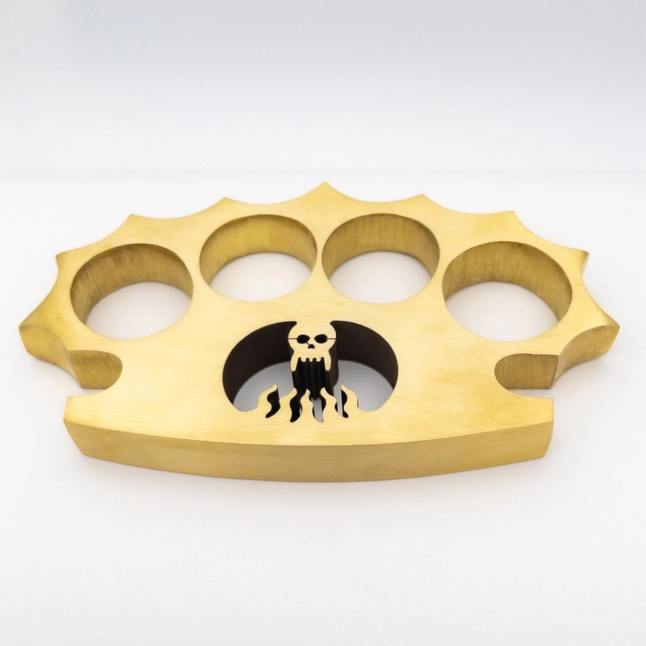 Pure Brass Demonic Skull Knuckle Paper Weight 4 Pure Brass Demonic Skull Knuckle Paper Weight - Image 2