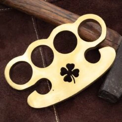 Rare Lucky Charm 100% Pure Brass Knuckle Paper Weight Accessory 9 Rare Lucky Charm 100% Pure Brass Knuckle Paper Weight Accessory -CUTLERY WHOLESALER Sales 6B1 BN2859 4
