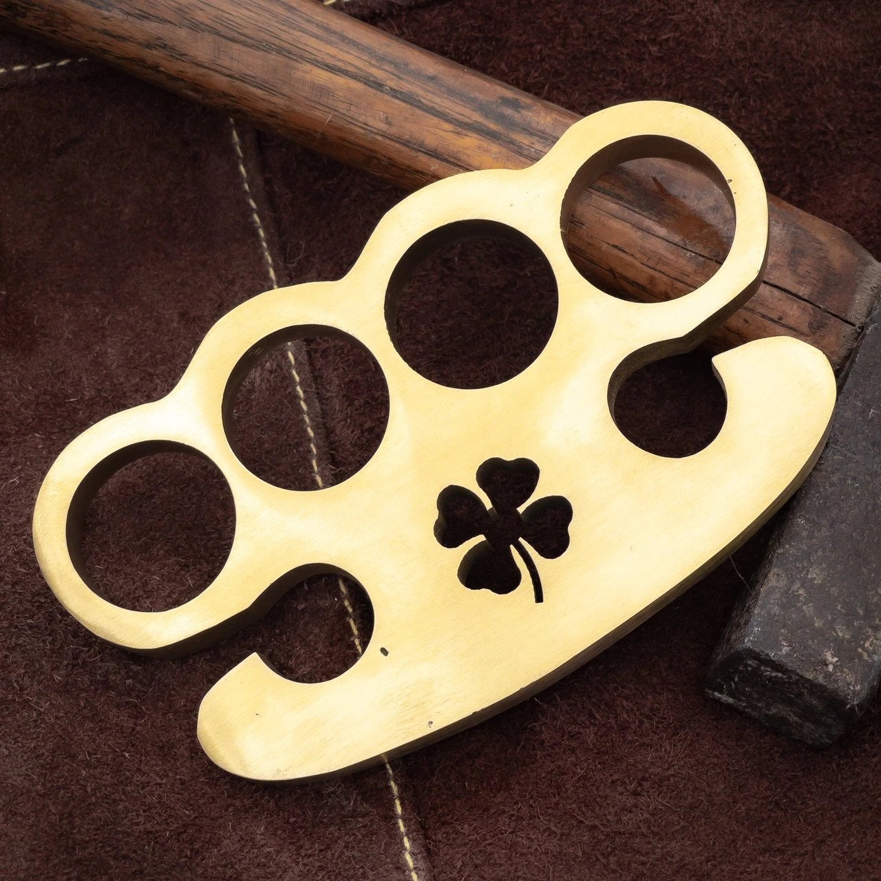 Rare Lucky Charm 100% Pure Brass Knuckle Paper Weight Accessory 6 Rare Lucky Charm 100% Pure Brass Knuckle Paper Weight Accessory - Image 4