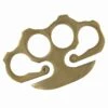 100% Solid Brass Knuckle Key Ring Belt Clip