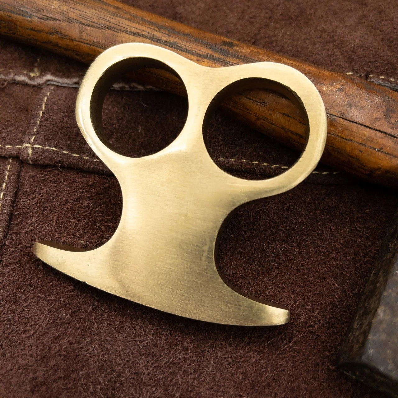 Solid Brass Two-Finger Knuckle Paper Weight 6 Solid Brass Two-Finger Knuckle Paper Weight - Image 4