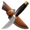 Elk Ridge 7.5" Wood Handle Fixed Blade Hunting Skinning Knife Damascus Steel 2 Elk Ridge 7.5" Wood Handle Fixed Blade Hunting Skinning Knife Damascus Steel -CUTLERY WHOLESALER Sales 6L2 ER 050DM