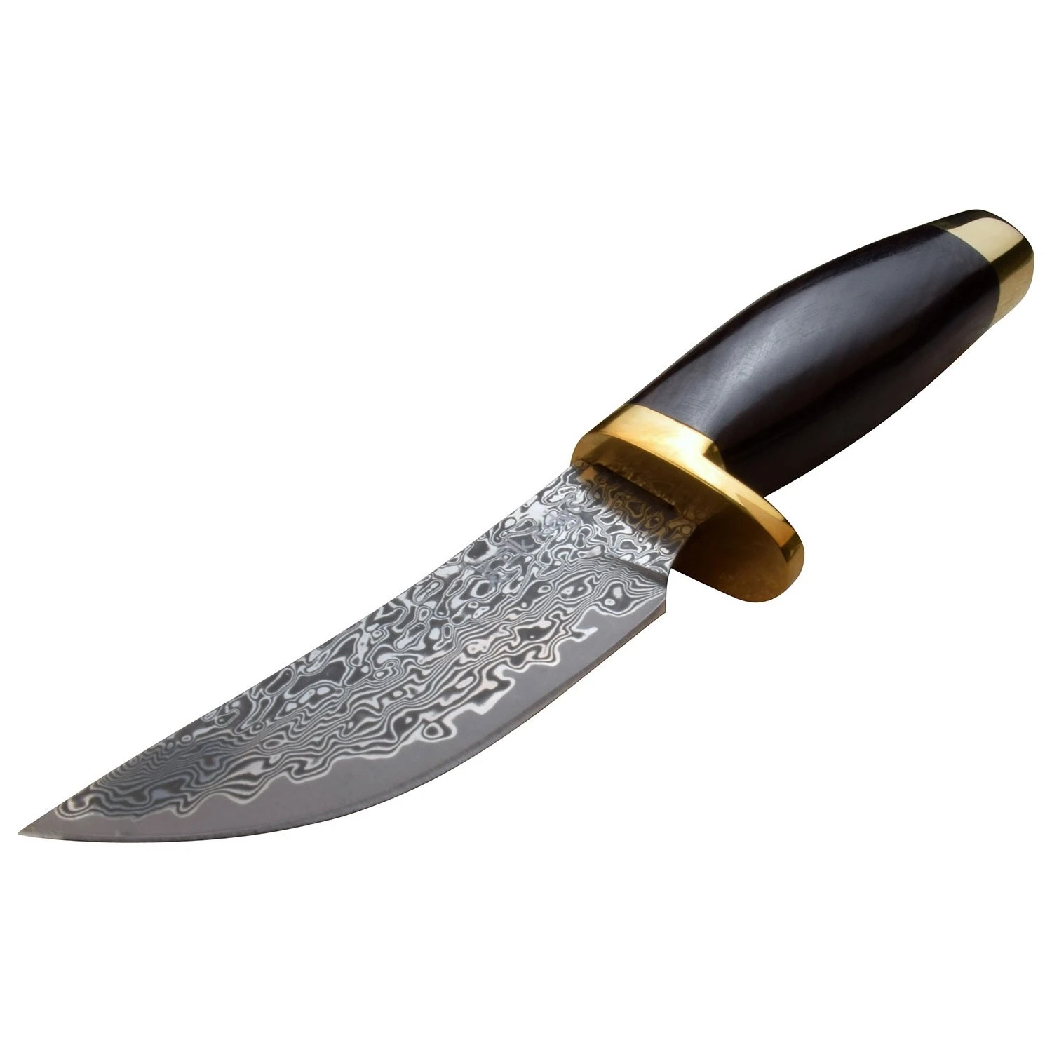 Elk Ridge 7.5" Wood Handle Fixed Blade Hunting Skinning Knife Damascus Steel 4 Elk Ridge 7.5" Wood Handle Fixed Blade Hunting Skinning Knife Damascus Steel - Image 2