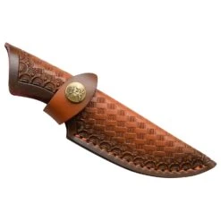 Elk Ridge 7.5" Wood Handle Fixed Blade Hunting Skinning Knife Damascus Steel 9 Elk Ridge 7.5" Wood Handle Fixed Blade Hunting Skinning Knife Damascus Steel -CUTLERY WHOLESALER Sales 6L2 ER 050DM 4