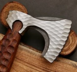 Custom Hand Forged Carbon Steel Axe With Rose Wood Shaft -CUTLERY WHOLESALER Sales AX06 6