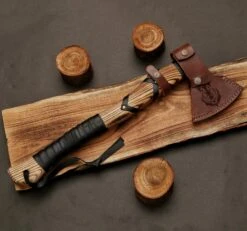 Hand Forged Vegvisir Viking Compass Axe 12 Hand Forged Vegvisir Viking Compass Axe -CUTLERY WHOLESALER Sales AX09 3