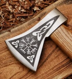 Vegvisir Viking Compass Axe Camping Hatchet 15 Vegvisir Viking Compass Axe Camping Hatchet -CUTLERY WHOLESALER Sales AX12 6