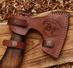 Vine Viking Axe With Leather Wrapped Ash Wood Handle -CUTLERY WHOLESALER Sales AX4 7