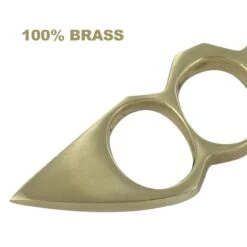 Solid Brass Knuckleduster Novelty Paper Weight Accessory -CUTLERY WHOLESALER Sales BN4 5