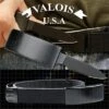 Adjustable Nylon Belt Black Pakkawood Buckle With Hidden Knife -CUTLERY WHOLESALER Sales DV01