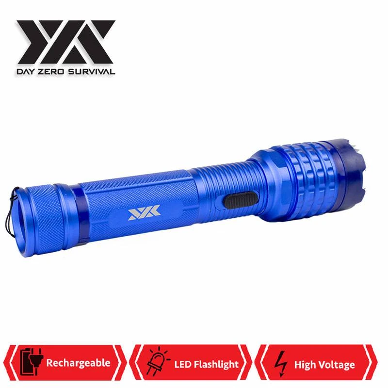 DZS Blue Delta Stun Gun 10 Million Volt Rechargeable With LED Flashlight 4 DZS Blue Delta Stun Gun 10 Million Volt Rechargeable With LED Flashlight - Image 2