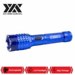 DZS Blue Delta Stun Gun 10 Million Volt Rechargeable With LED Flashlight 7 DZS Blue Delta Stun Gun 10 Million Volt Rechargeable With LED Flashlight -CUTLERY WHOLESALER Sales DZS1500BL3