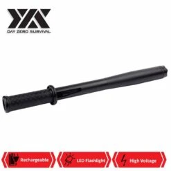 DZS Tactical LED Self Defense Stun Gun Baton Rechargeable -CUTLERY WHOLESALER Sales DZS35000BK3
