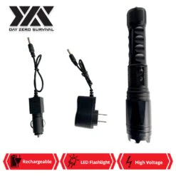 DZS Multifunction Led Flashlight With 25 Million Volts Stun Gun And Glass Breaker -CUTLERY WHOLESALER Sales DZSX4 2