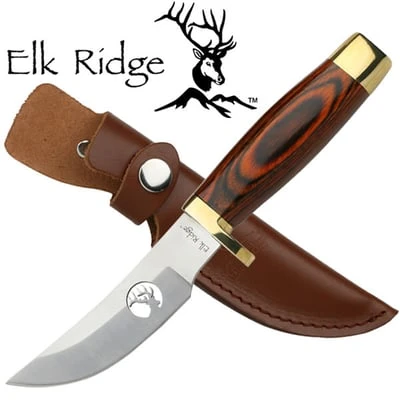 Elk Ridge Wood Handle Hunting Knife 3 Elk Ridge Wood Handle Hunting Knife