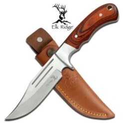 Elk Ridge Hunting Knife Includes Genuine Leather Sheath