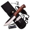 Elk Ridge BushCraft 10.5 Inch Fixed Blade Hunting Knife Brown Pakka Wood Handle 1 Elk Ridge BushCraft 10.5 Inch Fixed Blade Hunting Knife Brown Pakka Wood Handle -CUTLERY WHOLESALER Sales ER555PW