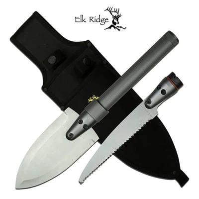 Elk Ridge Survival Multipurpose Outdoor Shovel Spear Saw 3 Elk Ridge Survival Multipurpose Outdoor Shovel Spear Saw