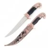 Bronze Eagle Dagger Fixed Blade Hunting Knife With Scabbard Collectors -CUTLERY WHOLESALER Sales FL15208E