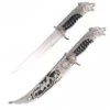 Antique Silver Wolf Collectors Dagger Fixed Blade Hunting Knife With Scabbard 2 Antique Silver Wolf Collectors Dagger Fixed Blade Hunting Knife With Scabbard -CUTLERY WHOLESALER Sales FL15208W 1