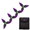 4 Pc Black/Purple Finish Three-Pointed Triangle Throwing Ninja Stars Shuriken 1 4 Pc Black/Purple Finish Three-Pointed Triangle Throwing Ninja Stars Shuriken -CUTLERY WHOLESALER Sales FL20704 6
