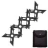 4 Pc Black Four-Pointed X Throwing Ninja Stars Shuriken -CUTLERY WHOLESALER Sales FL20706 1