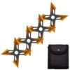 4 Pc Black/Orange Finish Four-Pointed X Throwing Ninja Stars Shuriken 1 4 Pc Black/Orange Finish Four-Pointed X Throwing Ninja Stars Shuriken -CUTLERY WHOLESALER Sales FL20706 7