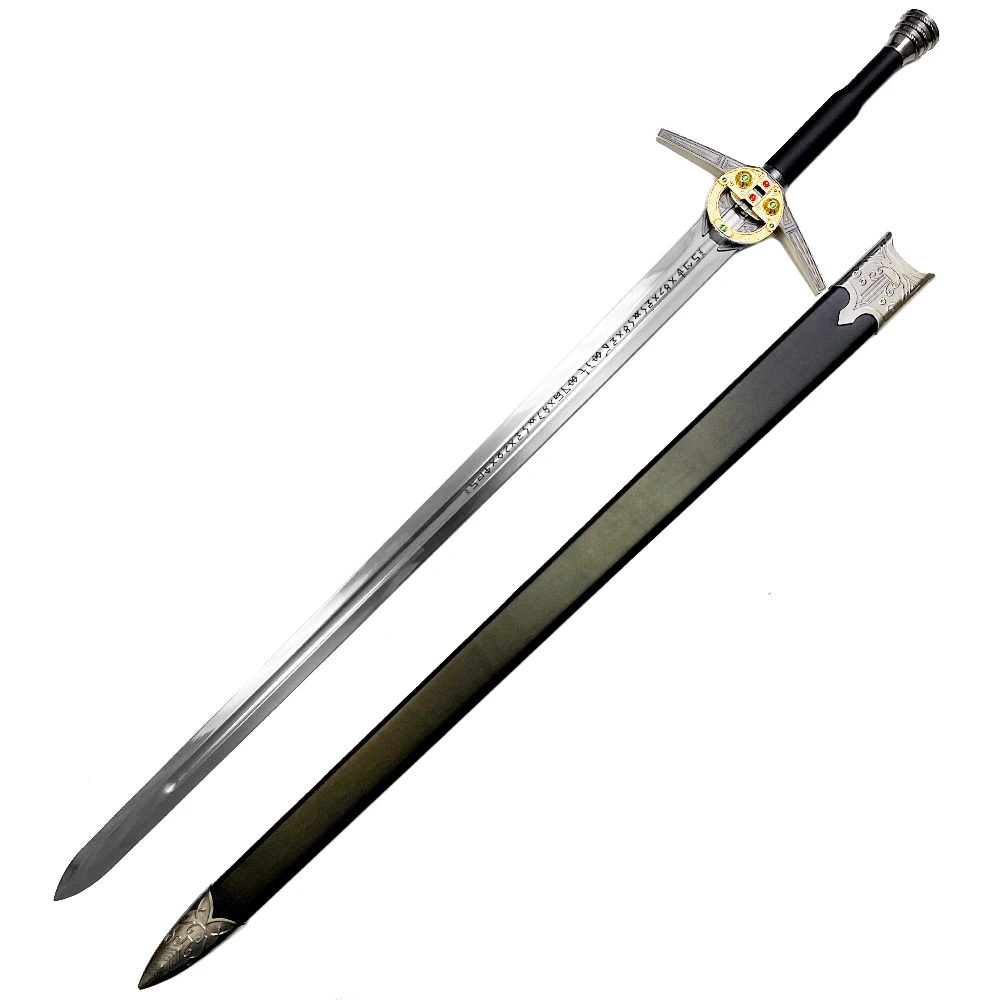 47" Black Fantasy Sword Witcher Killer Blade Movie Replica 4 47" Black Fantasy Sword Witcher Killer Blade Movie Replica - Image 2