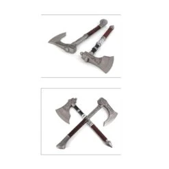 Axes Of Eivor's Set Premium Quality Metal Full Size Replica -CUTLERY WHOLESALER Sales FL22100 4