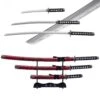 3pc Red Dragon Japanese Katana Samurai Sword Set Carbon Steel Blade Bushido Stand -CUTLERY WHOLESALER Sales FL22928 3 1