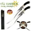 Elf Warrior Dual Swords With Wall Display Plaque And Sheath -CUTLERY WHOLESALER Sales FM411.1