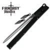 Three Piece Black Ninja Sword Kunai Throwing Knife Set