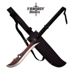Fantasy Master 27.5 Inch Short Sword Red Blood Splatter Blade