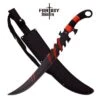 Fantasy Master 25 Inch Short Sword Black Blade With Red Stripes -CUTLERY WHOLESALER Sales FM675R